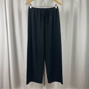 A. Byer Vintage Large Made in USA Drawstring Wide Leg Lounge Pants Casual Black